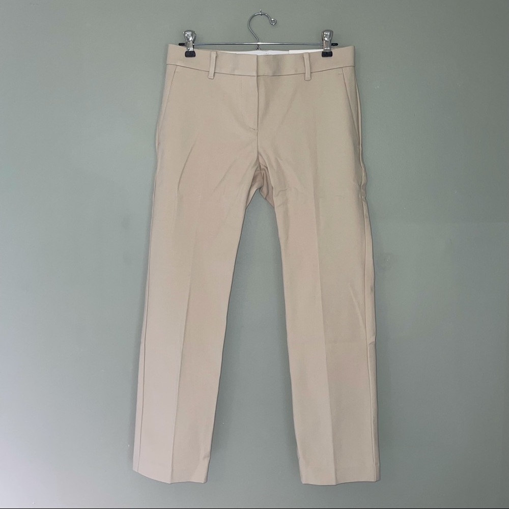 Ann Taylor mid rise khaki ankle suit pant